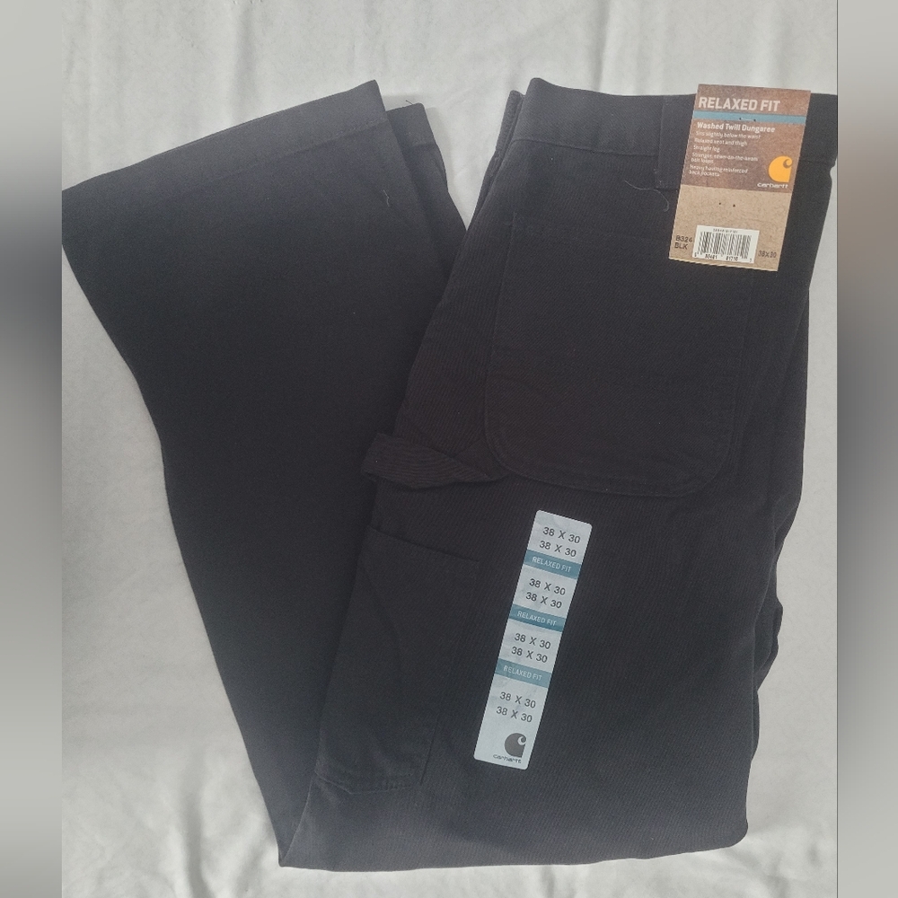 Carhartt Men's Black Relaxed Carpenter Style Pants. NWT